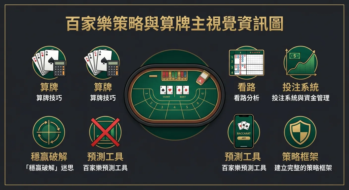 2026 百家樂策略與算牌完整攻略：破解、看路、投注系統全面解析