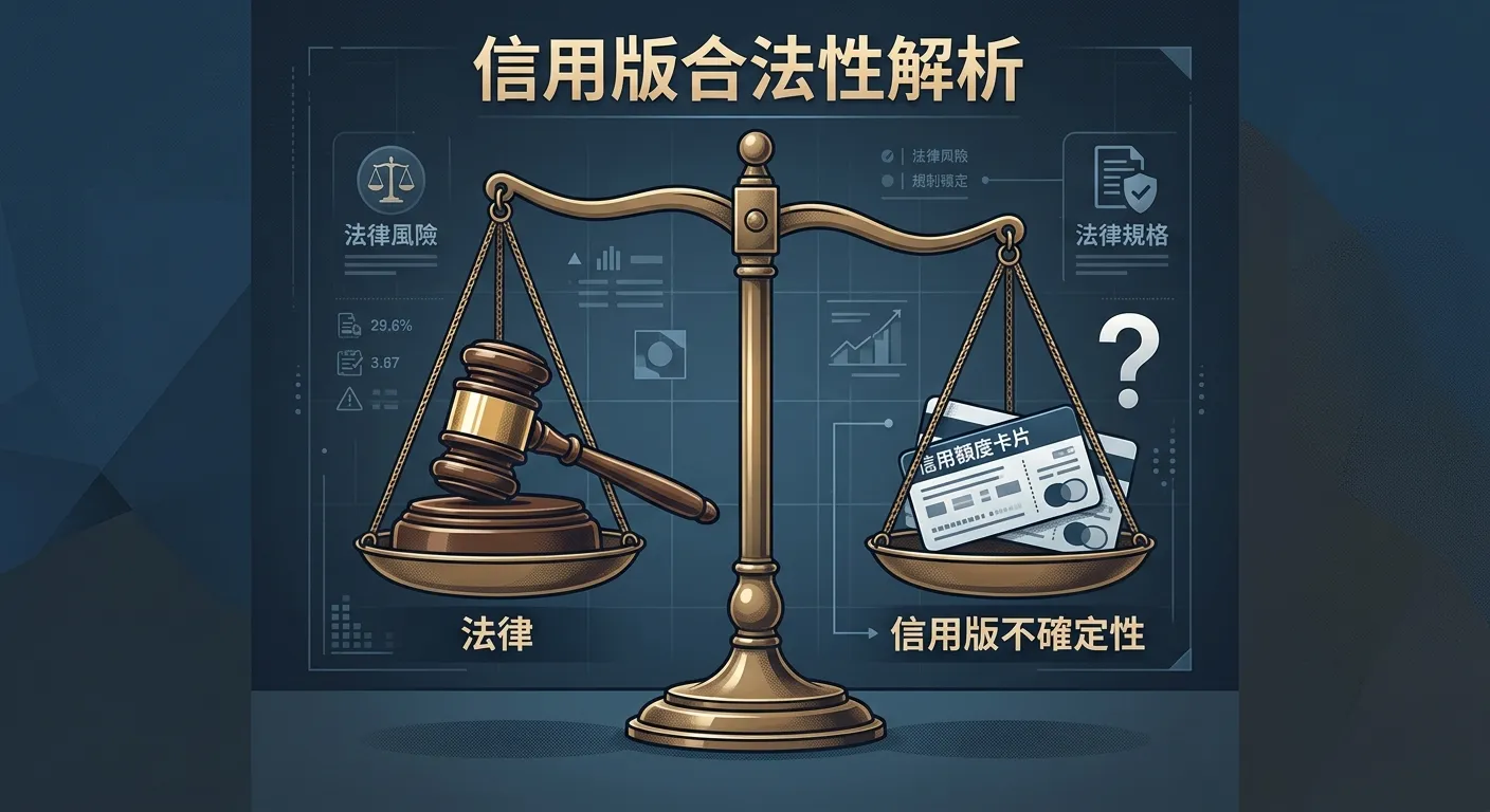 信用版違法嗎？2026 台灣法律觀點完整解析與安全替代方案