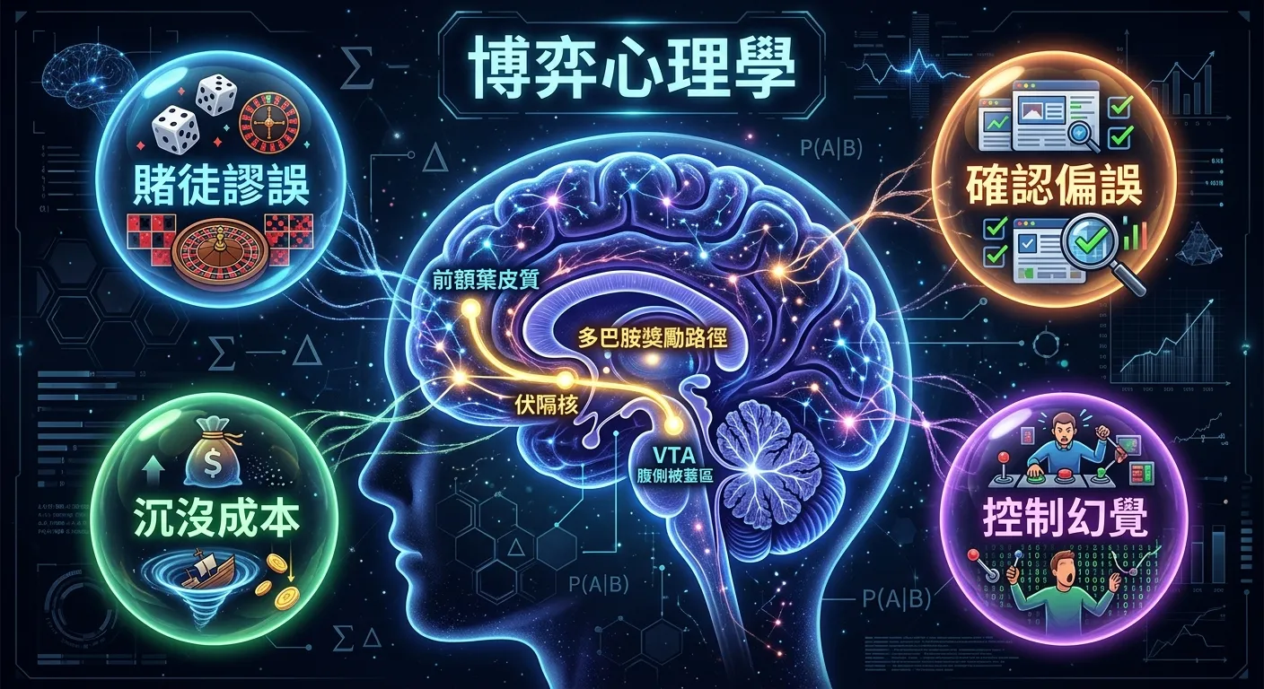 2026 博弈心理學解析：為什麼賭博會上癮？常見心態陷阱與自我覺察