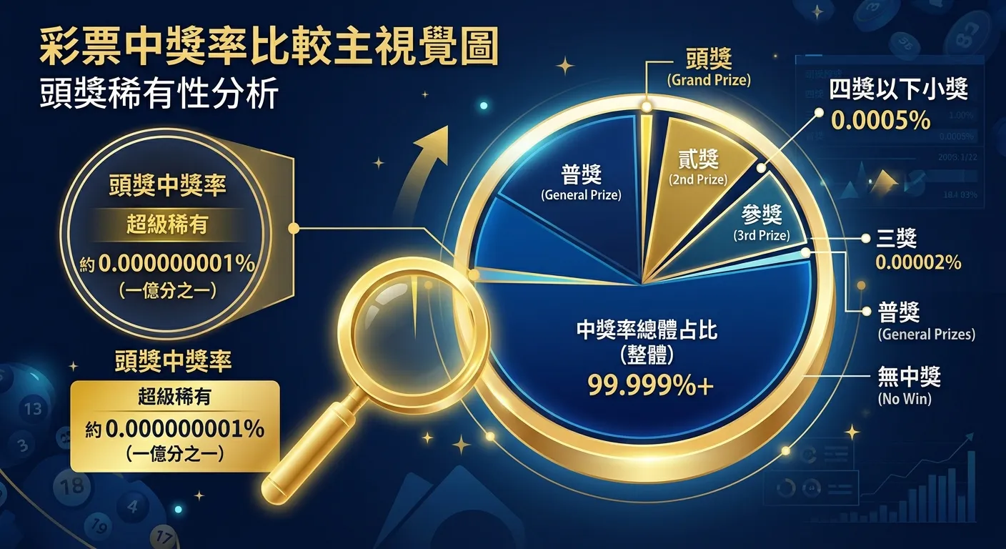 2026 哪種彩券中獎率最高？台灣各類彩票中獎率數據完整比較