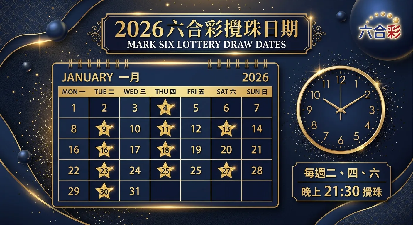 2026 六合彩攪珠日期與開獎時間：完整日程表與直播管道
