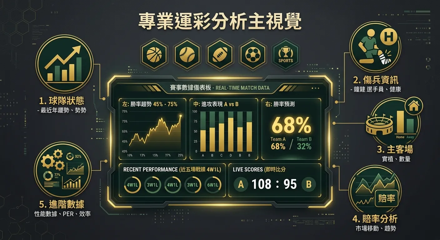 運彩分析完整指南｜2026 預測方法、數據工具與推薦資源一篇掌握